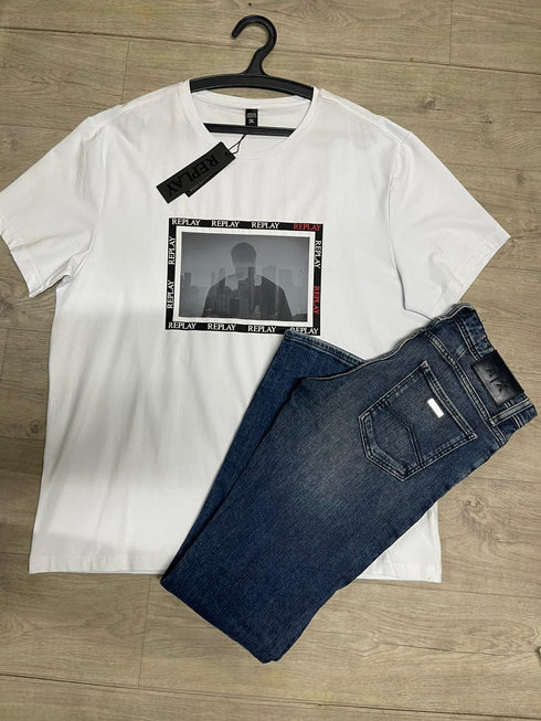 Replay tshirt for men ריפליי טישרט לגבר